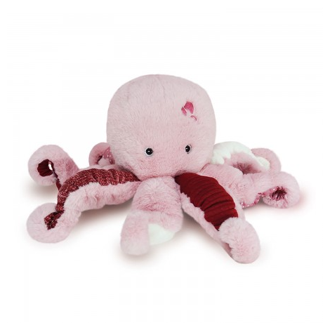 Jucarie moale din plus - Caracatita, 30 cm, roz - imagine 7